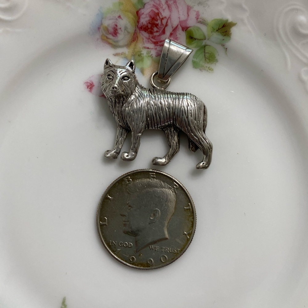 VTG Glen Sandoval Sterling Wolf Pendant (Final Price)